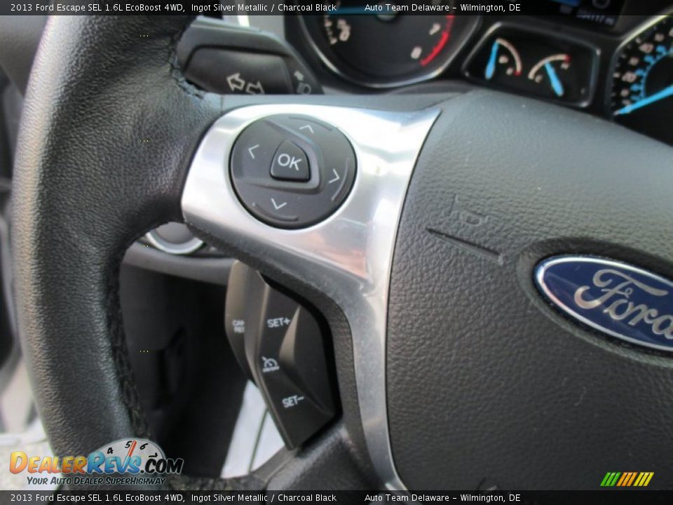 2013 Ford Escape SEL 1.6L EcoBoost 4WD Ingot Silver Metallic / Charcoal Black Photo #29