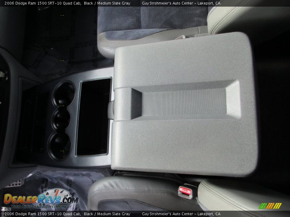 2006 Dodge Ram 1500 SRT-10 Quad Cab Black / Medium Slate Gray Photo #19