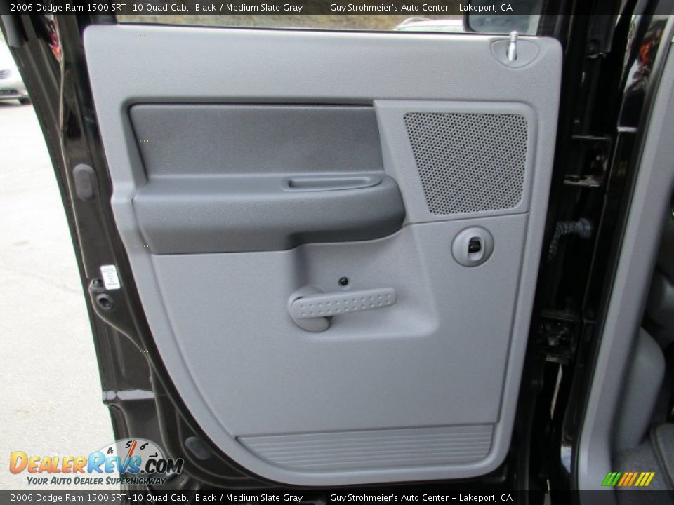 2006 Dodge Ram 1500 SRT-10 Quad Cab Black / Medium Slate Gray Photo #24