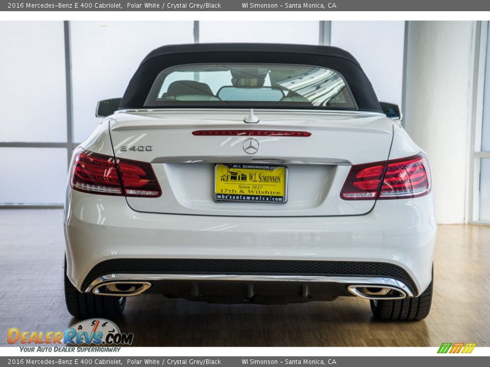2016 Mercedes-Benz E 400 Cabriolet Polar White / Crystal Grey/Black Photo #4