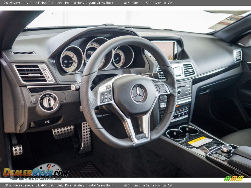 2016 Mercedes-Benz E 400 Cabriolet Polar White / Crystal Grey/Black Photo #6