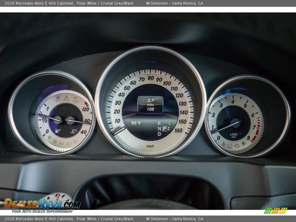2016 Mercedes-Benz E 400 Cabriolet Gauges Photo #8