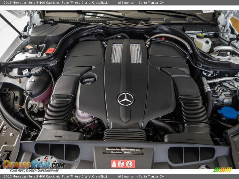 2016 Mercedes-Benz E 400 Cabriolet 3.0 Liter DI biturbo DOHC 24-Valve VVT V6 Engine Photo #9