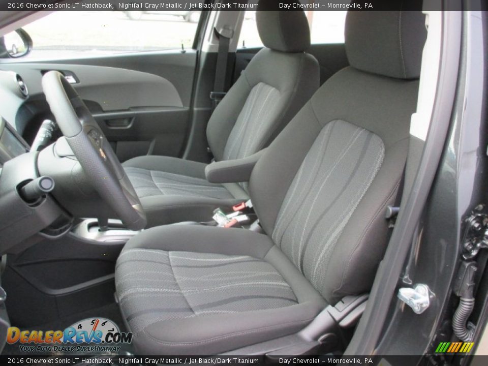 Jet Black/Dark Titanium Interior - 2016 Chevrolet Sonic LT Hatchback Photo #12