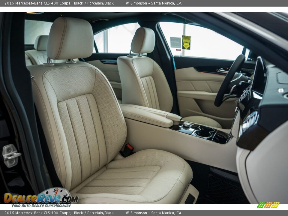 Porcelain/Black Interior - 2016 Mercedes-Benz CLS 400 Coupe Photo #2