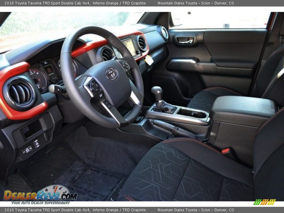 Trd Graphite Interior 2016 Toyota Tacoma Trd Sport Double