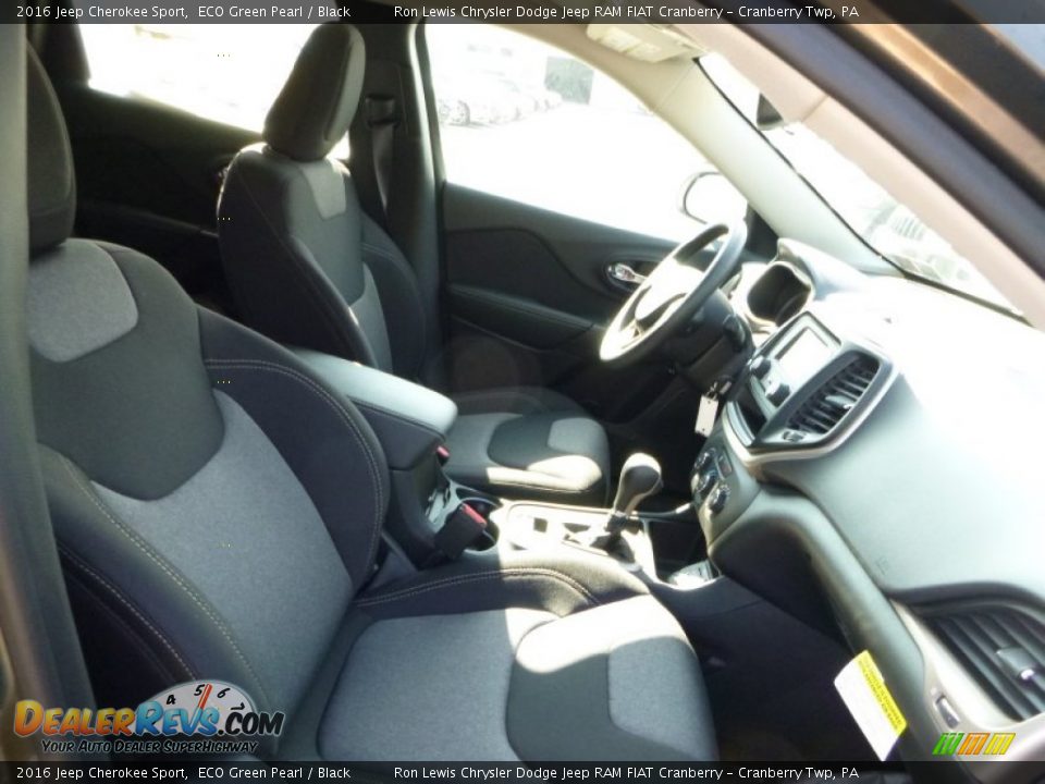 2016 Jeep Cherokee Sport ECO Green Pearl / Black Photo #9