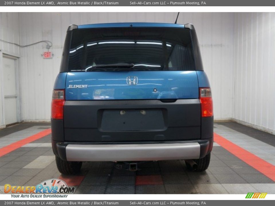 2007 Honda Element LX AWD Atomic Blue Metallic / Black/Titanium Photo #9