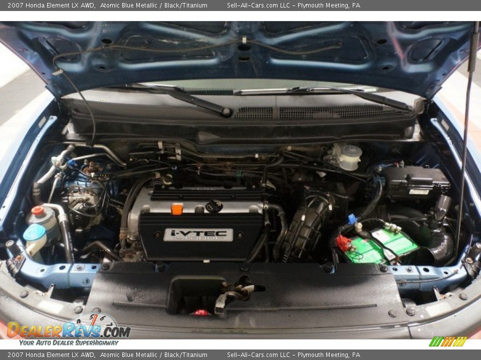 2007 Honda Element LX AWD Atomic Blue Metallic / Black/Titanium Photo #35