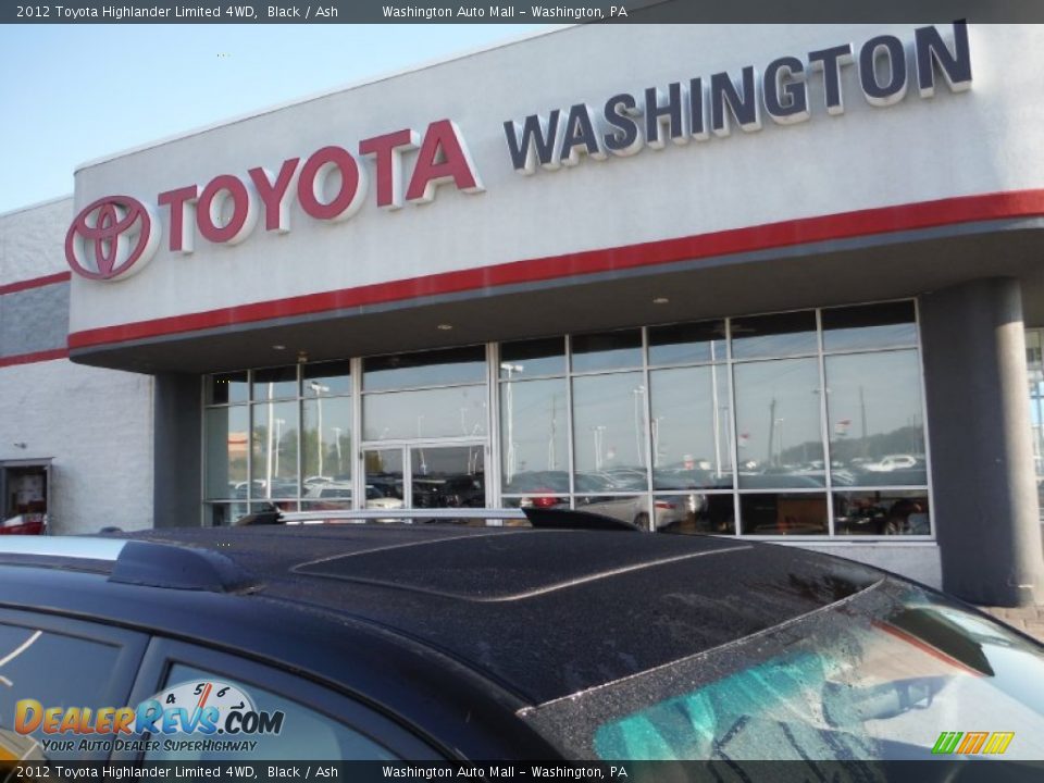 2012 Toyota Highlander Limited 4WD Black / Ash Photo #3
