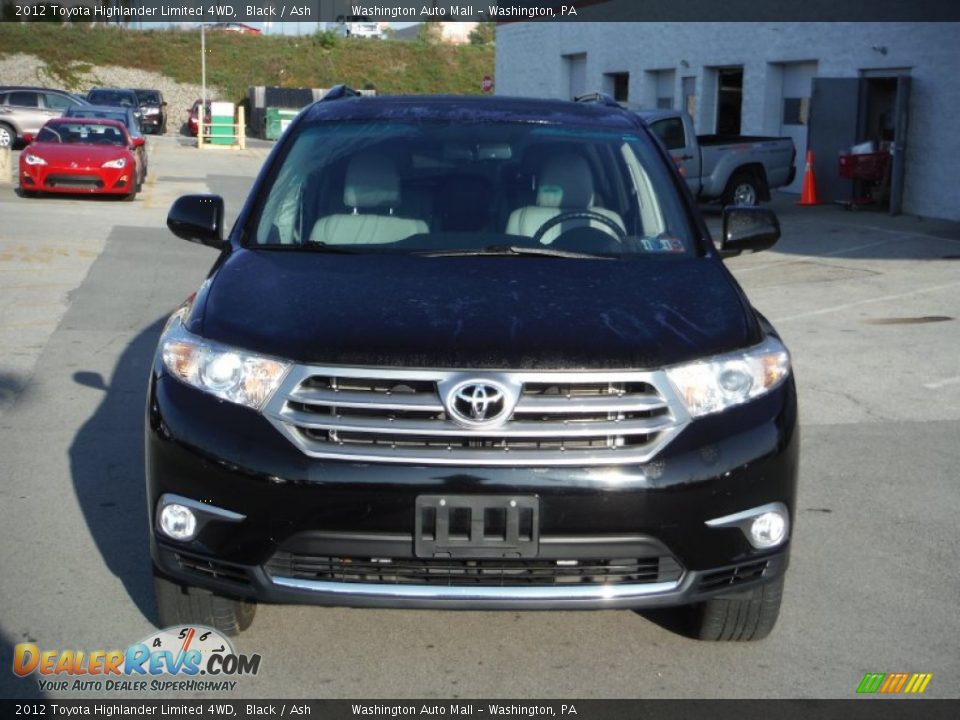 2012 Toyota Highlander Limited 4WD Black / Ash Photo #4