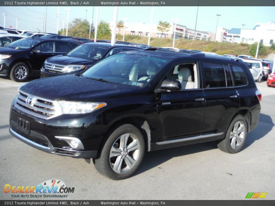 2012 Toyota Highlander Limited 4WD Black / Ash Photo #5