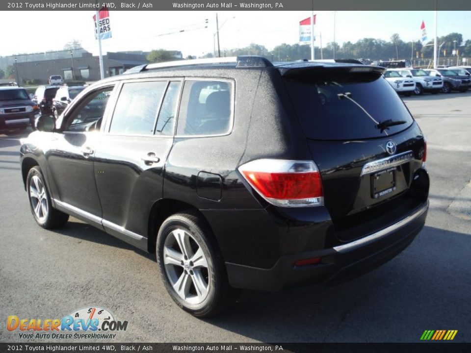 2012 Toyota Highlander Limited 4WD Black / Ash Photo #8