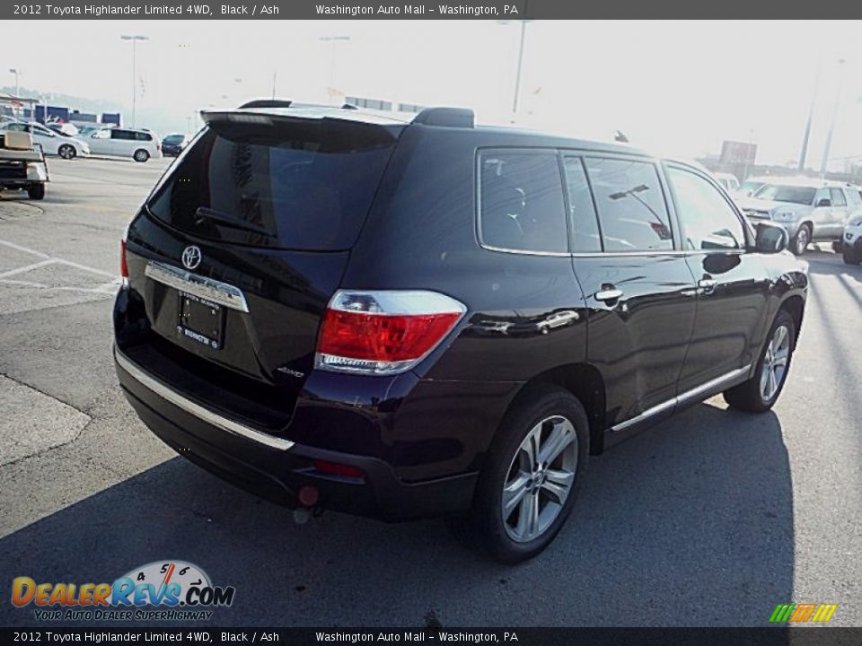 2012 Toyota Highlander Limited 4WD Black / Ash Photo #9