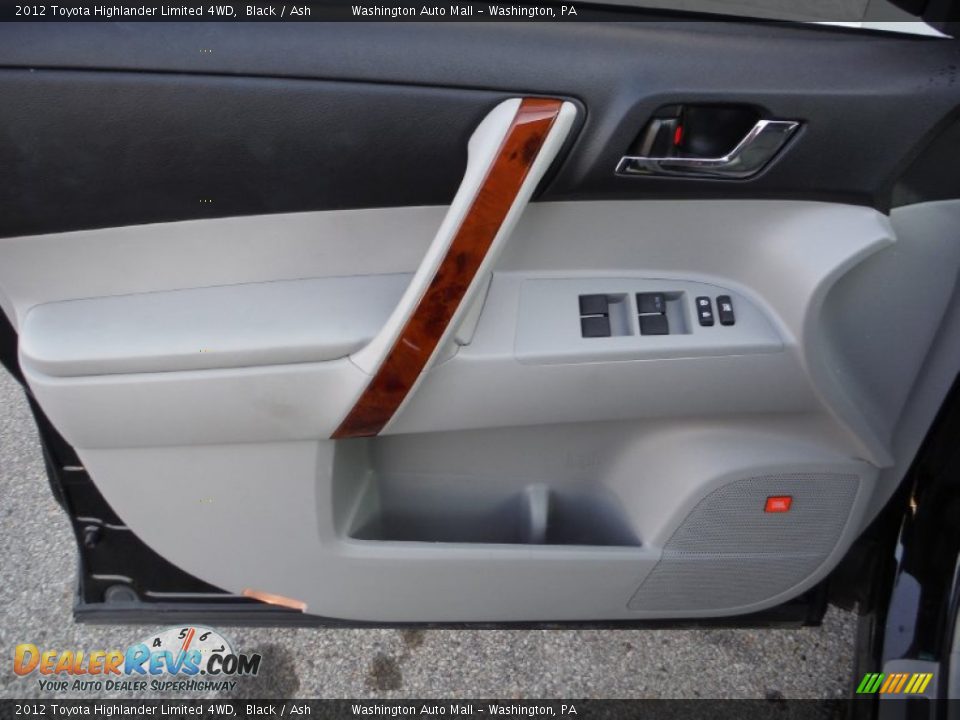 2012 Toyota Highlander Limited 4WD Black / Ash Photo #11