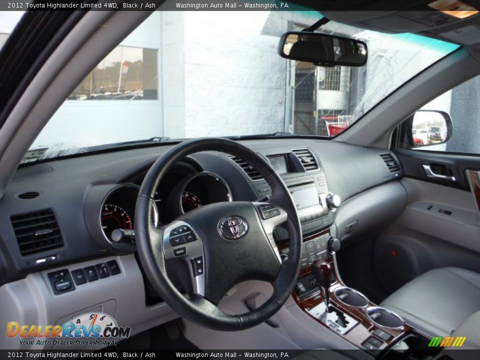 2012 Toyota Highlander Limited 4WD Black / Ash Photo #12