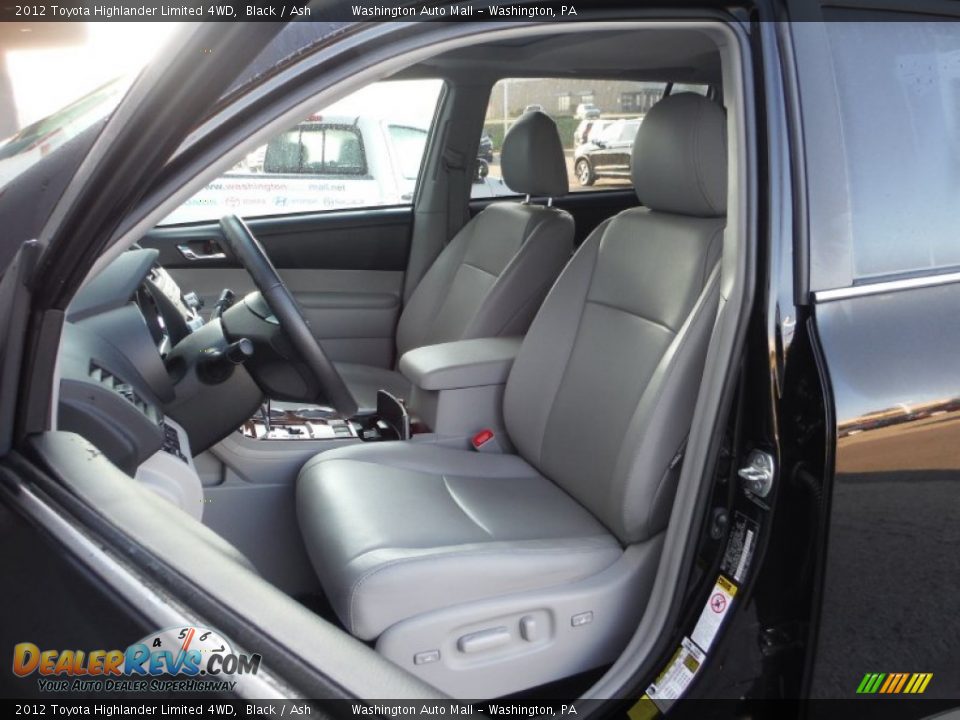 2012 Toyota Highlander Limited 4WD Black / Ash Photo #13