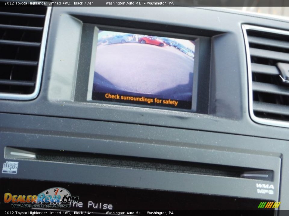 2012 Toyota Highlander Limited 4WD Black / Ash Photo #16