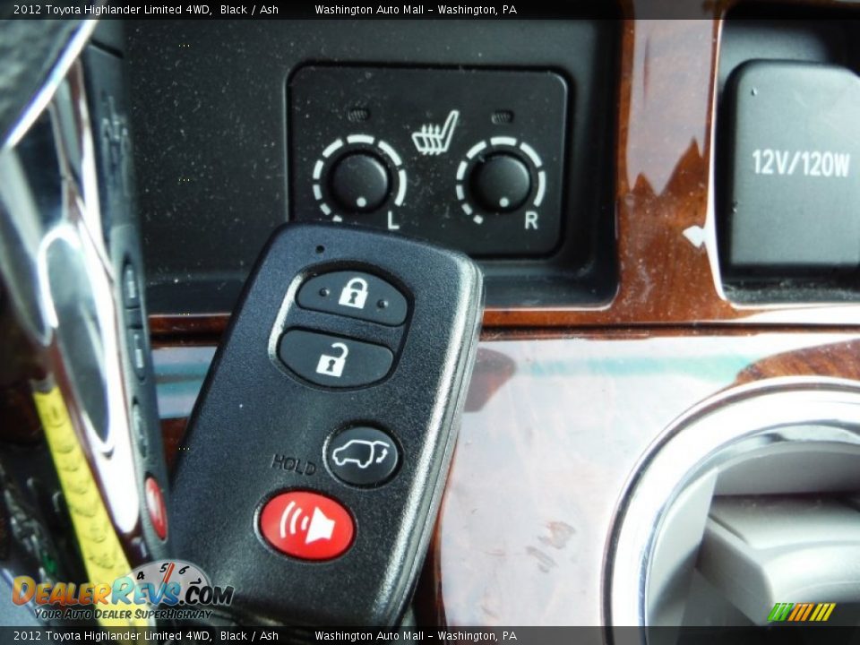 2012 Toyota Highlander Limited 4WD Black / Ash Photo #17