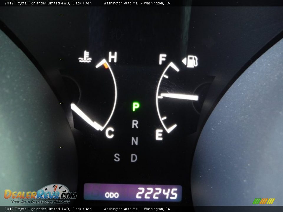2012 Toyota Highlander Limited 4WD Black / Ash Photo #25