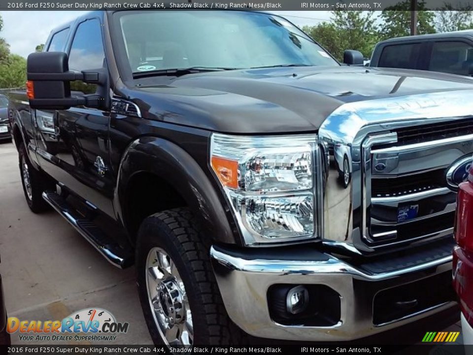 2016 Ford F250 Super Duty King Ranch Crew Cab 4x4 Shadow Black / King Ranch Mesa/Black Photo #1