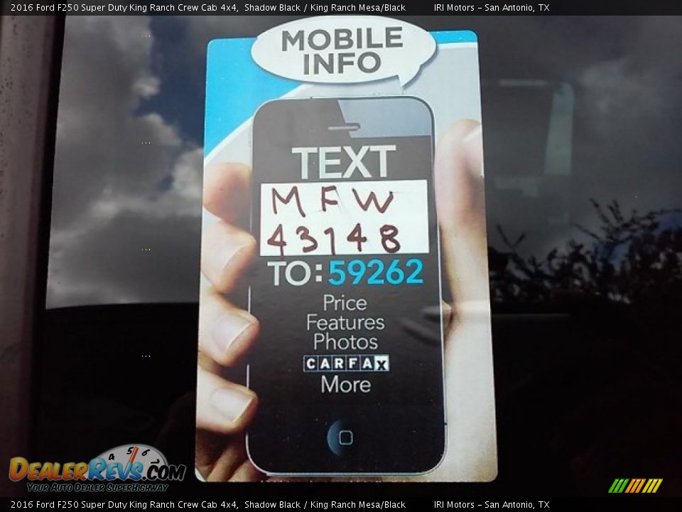 Dealer Info of 2016 Ford F250 Super Duty King Ranch Crew Cab 4x4 Photo #2