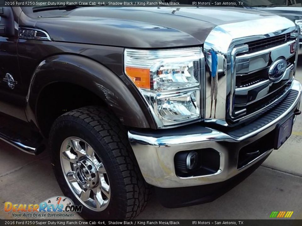 2016 Ford F250 Super Duty King Ranch Crew Cab 4x4 Shadow Black / King Ranch Mesa/Black Photo #3