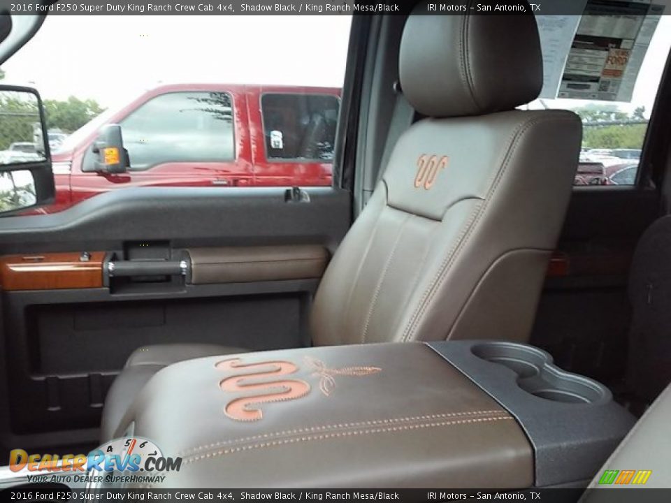 2016 Ford F250 Super Duty King Ranch Crew Cab 4x4 Shadow Black / King Ranch Mesa/Black Photo #5