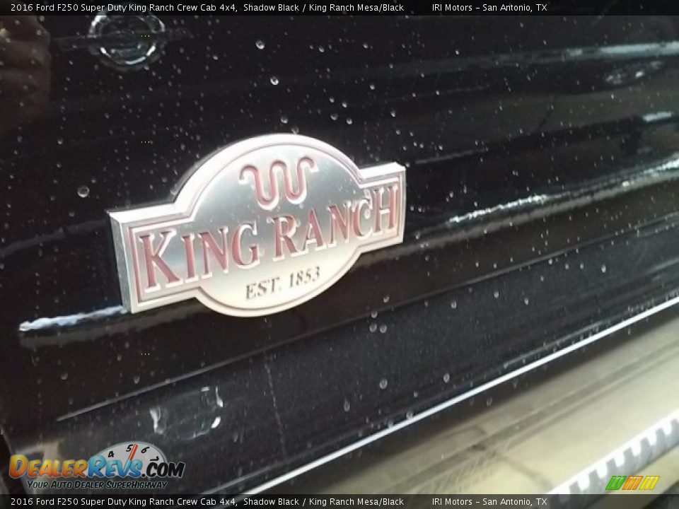 2016 Ford F250 Super Duty King Ranch Crew Cab 4x4 Shadow Black / King Ranch Mesa/Black Photo #22