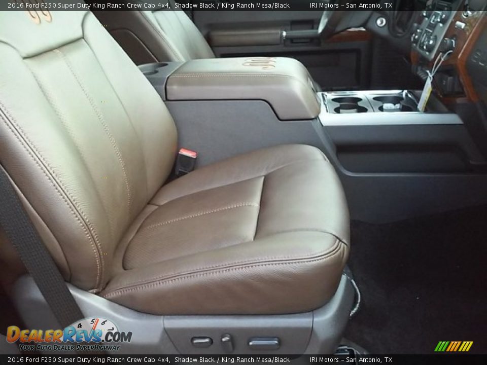 2016 Ford F250 Super Duty King Ranch Crew Cab 4x4 Shadow Black / King Ranch Mesa/Black Photo #26