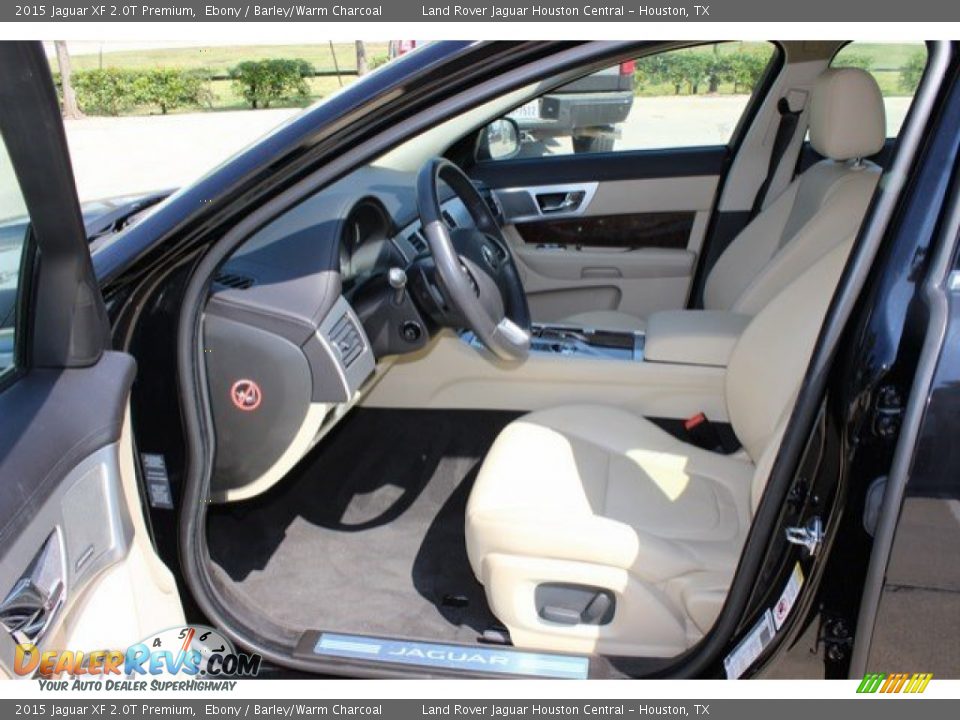 2015 Jaguar XF 2.0T Premium Ebony / Barley/Warm Charcoal Photo #2