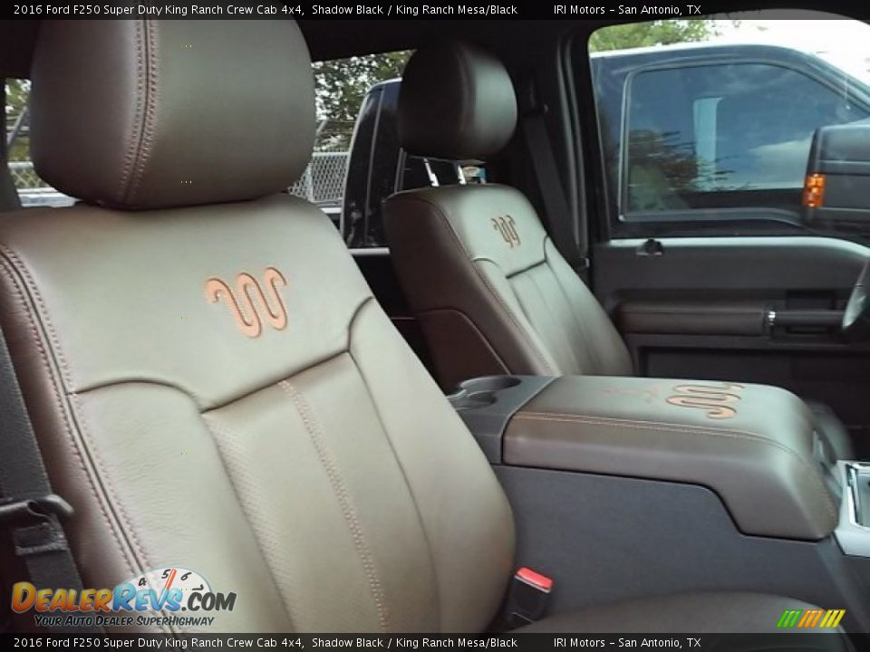 2016 Ford F250 Super Duty King Ranch Crew Cab 4x4 Shadow Black / King Ranch Mesa/Black Photo #27