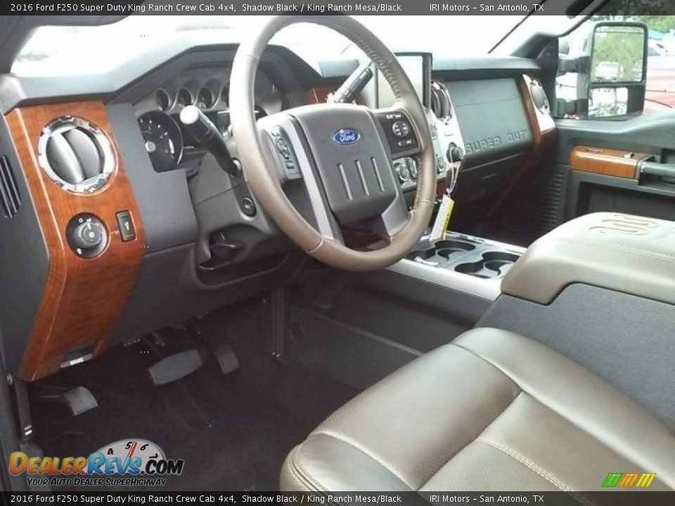 2016 Ford F250 Super Duty King Ranch Crew Cab 4x4 Shadow Black / King Ranch Mesa/Black Photo #34