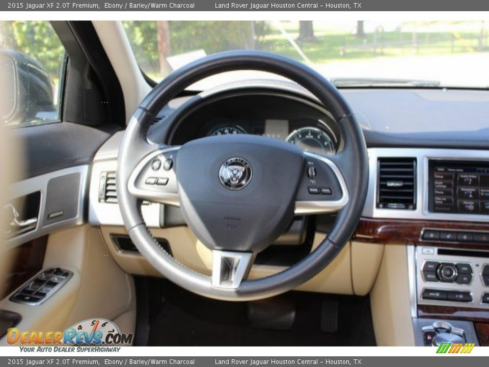 2015 Jaguar XF 2.0T Premium Ebony / Barley/Warm Charcoal Photo #17