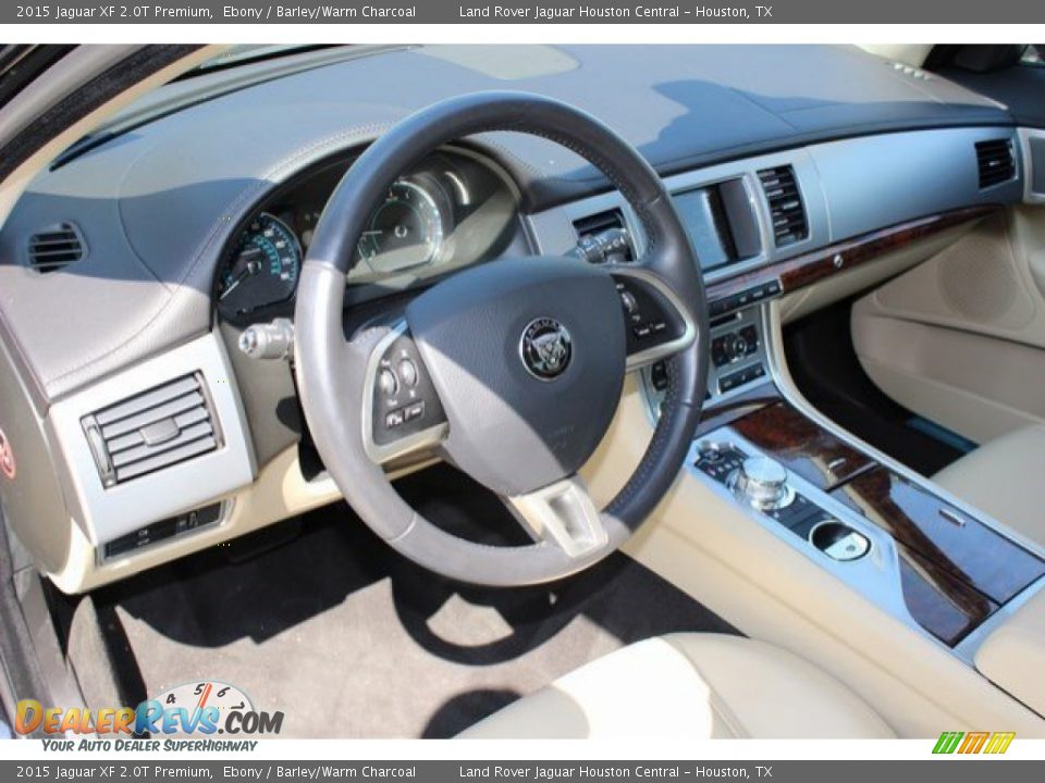 2015 Jaguar XF 2.0T Premium Ebony / Barley/Warm Charcoal Photo #19