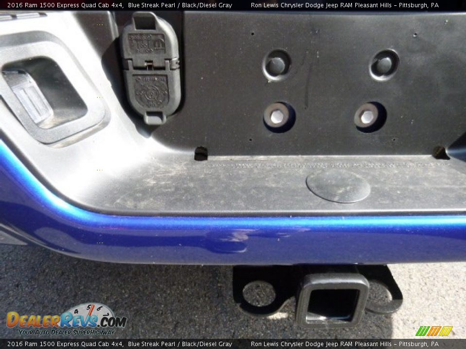 2016 Ram 1500 Express Quad Cab 4x4 Blue Streak Pearl / Black/Diesel Gray Photo #5