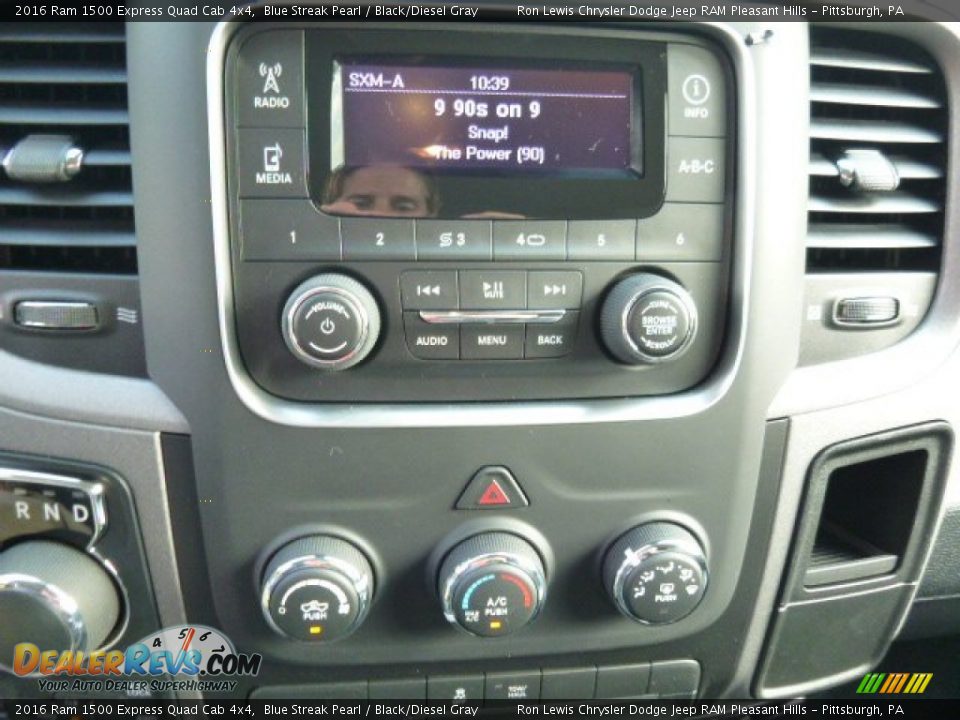 2016 Ram 1500 Express Quad Cab 4x4 Blue Streak Pearl / Black/Diesel Gray Photo #19
