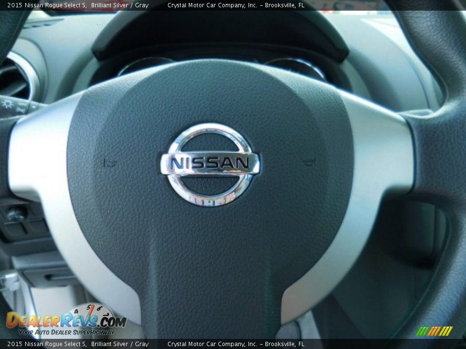 2015 Nissan Rogue Select S Brilliant Silver / Gray Photo #22