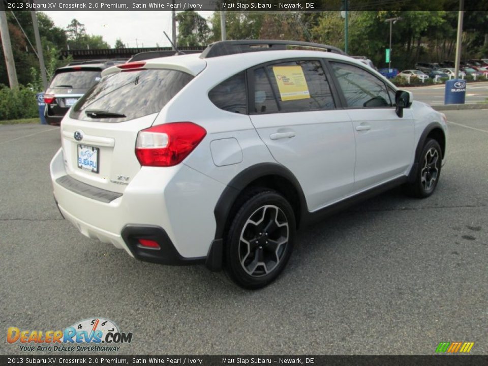 2013 Subaru XV Crosstrek 2.0 Premium Satin White Pearl / Ivory Photo #6