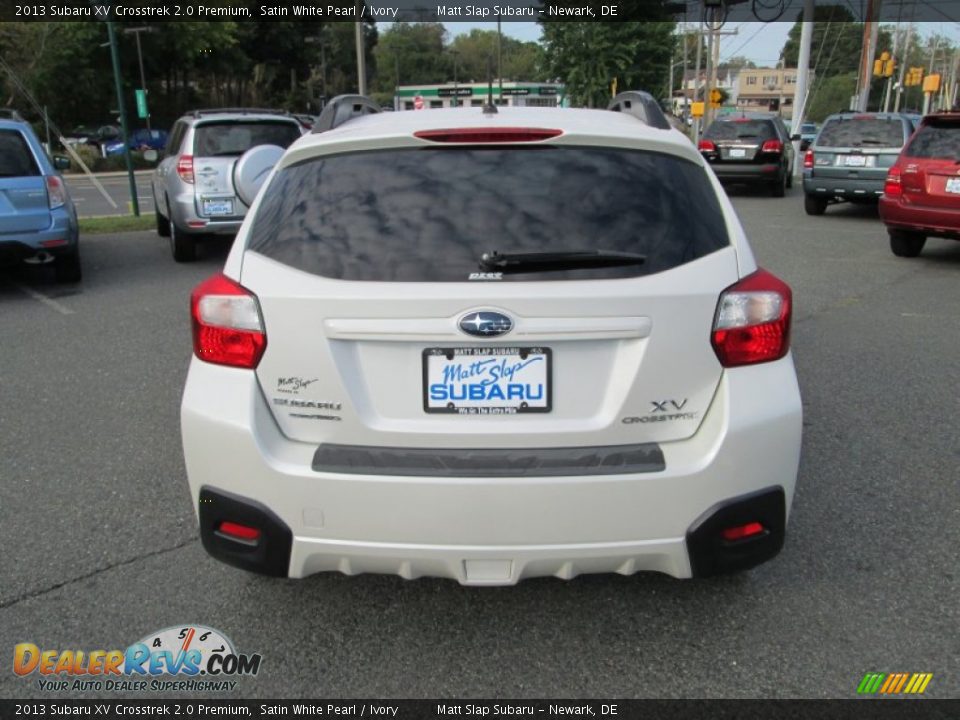 2013 Subaru XV Crosstrek 2.0 Premium Satin White Pearl / Ivory Photo #7