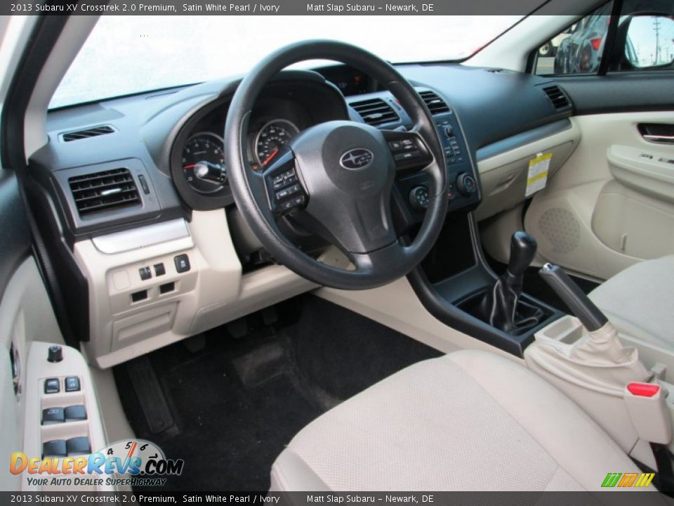 2013 Subaru XV Crosstrek 2.0 Premium Satin White Pearl / Ivory Photo #11