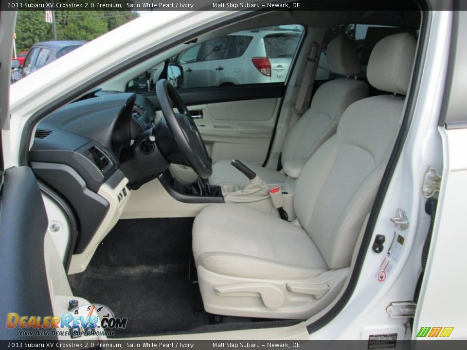 2013 Subaru XV Crosstrek 2.0 Premium Satin White Pearl / Ivory Photo #12
