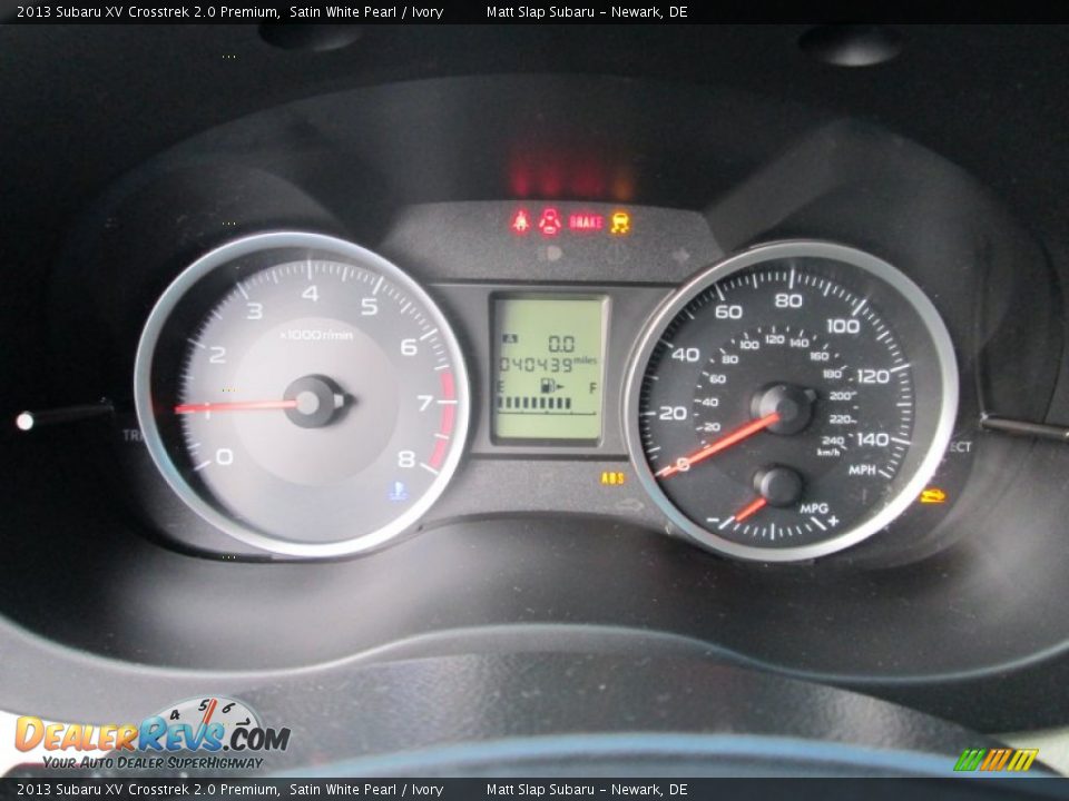 2013 Subaru XV Crosstrek 2.0 Premium Satin White Pearl / Ivory Photo #26