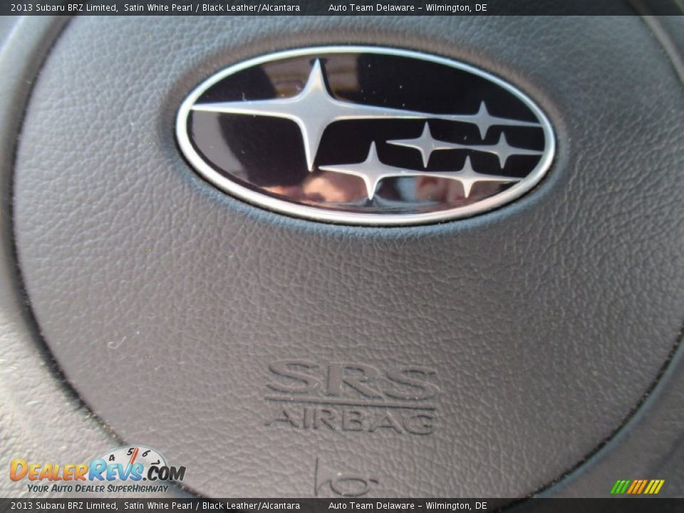 2013 Subaru BRZ Limited Satin White Pearl / Black Leather/Alcantara Photo #34