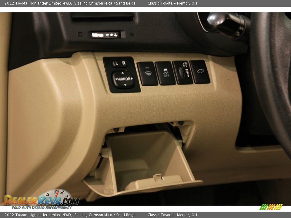 2012 Toyota Highlander Limited 4WD Sizzling Crimson Mica / Sand Beige Photo #6