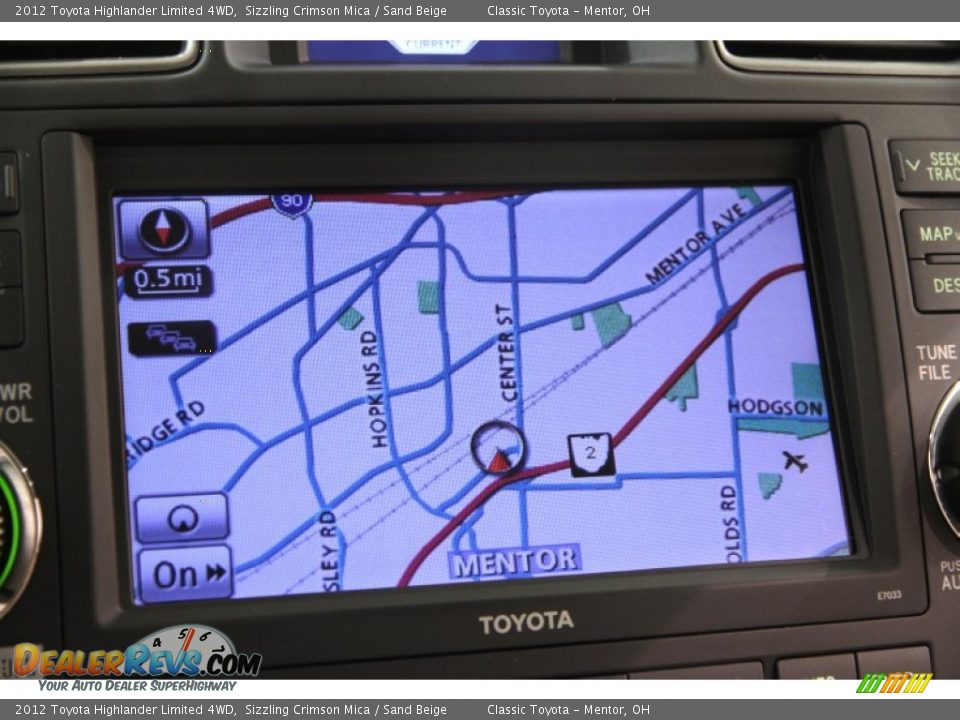 2012 Toyota Highlander Limited 4WD Sizzling Crimson Mica / Sand Beige Photo #15