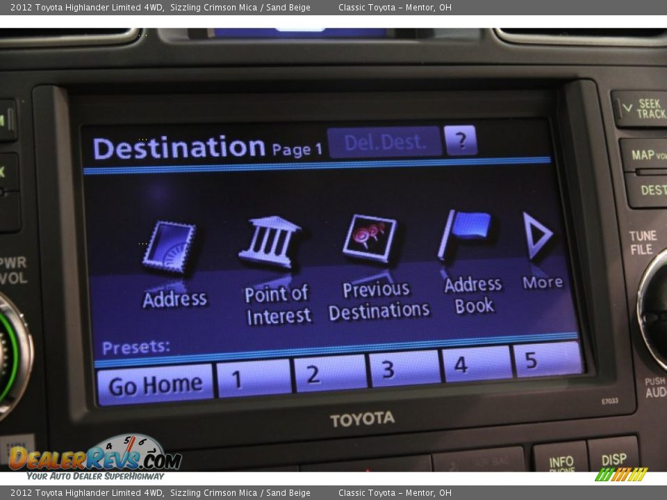 2012 Toyota Highlander Limited 4WD Sizzling Crimson Mica / Sand Beige Photo #16