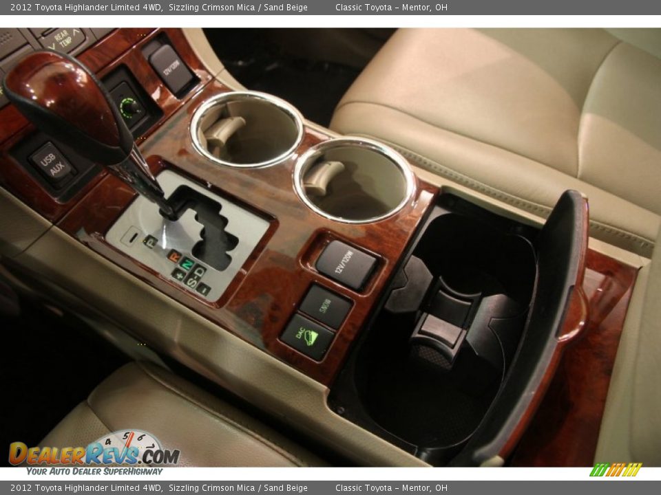 2012 Toyota Highlander Limited 4WD Sizzling Crimson Mica / Sand Beige Photo #21
