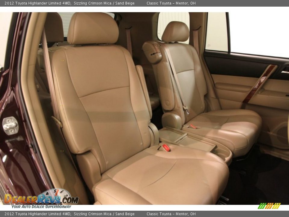 2012 Toyota Highlander Limited 4WD Sizzling Crimson Mica / Sand Beige Photo #23