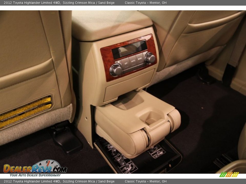 2012 Toyota Highlander Limited 4WD Sizzling Crimson Mica / Sand Beige Photo #26